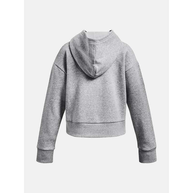 Under Armour Mikina UA Rival Fleece Crop Hoodie-GRY - Holky