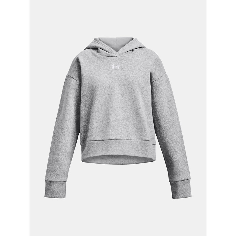 Under Armour MMikina UA Rival Fleece Crop Hoodie-GRY - Holky
