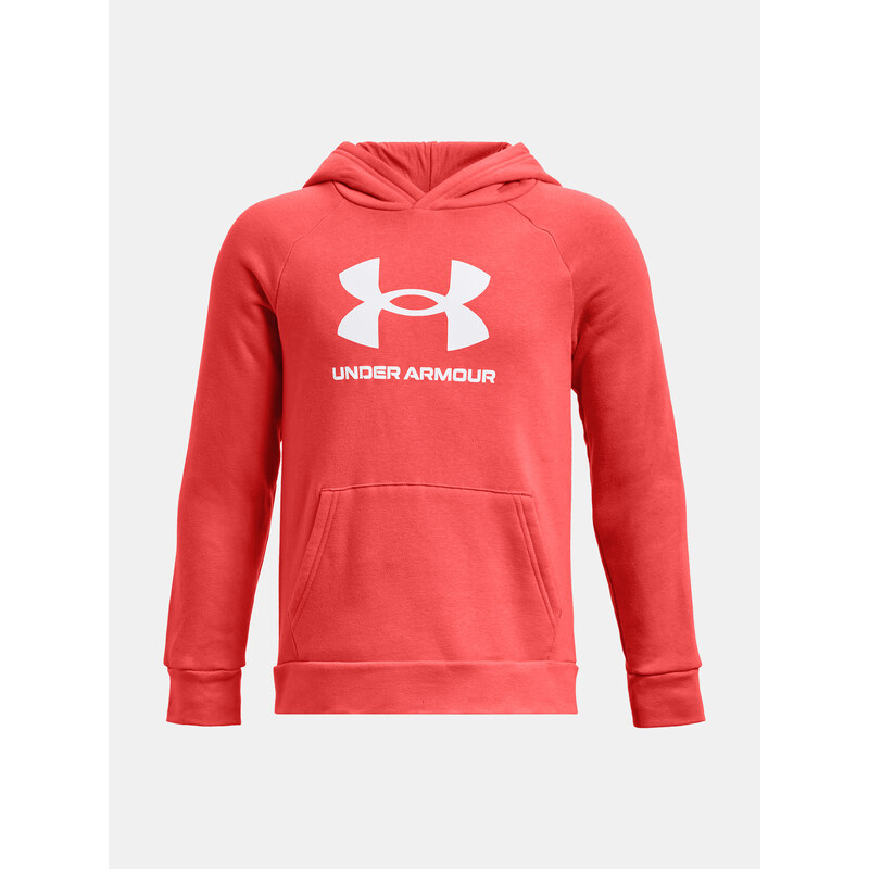 Under Armour Mikina UA Rival Fleece BL Hoodie-RED - Kluci