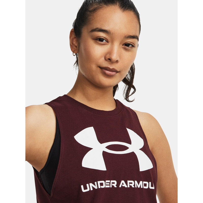 Under Armour Tílko UA W LIVE SPORTSTYLE TANK-MRN - Dámské