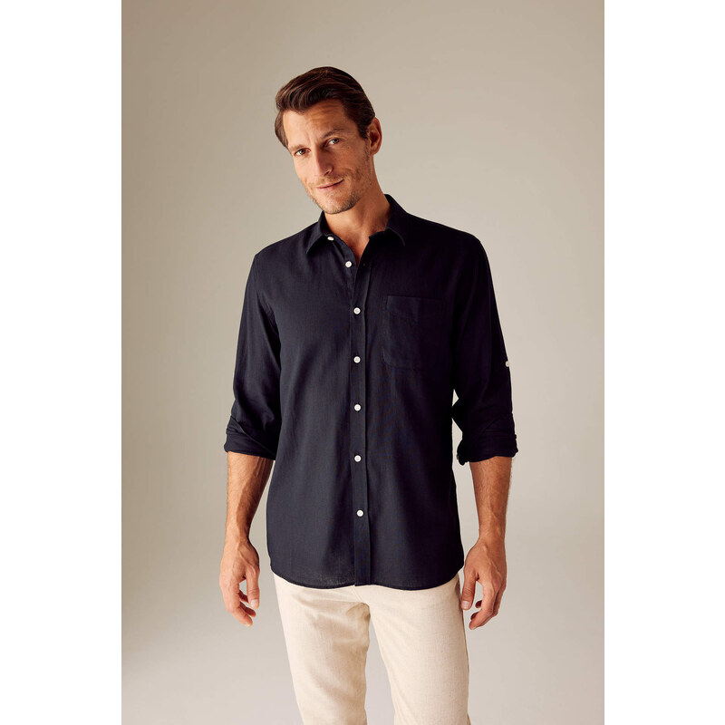 DEFACTO Regular Fit Long Sleeve Shirt