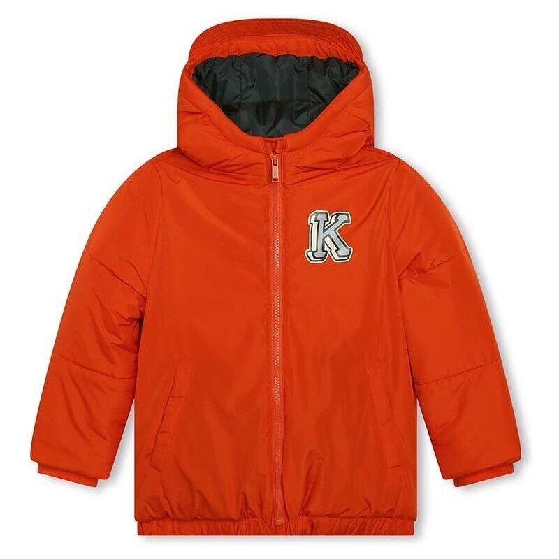 Dětská bunda Kenzo Kids oranžová barva