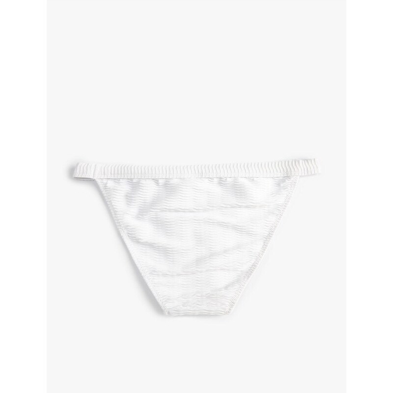 Koton Textured Bikini Bottom Normal Waist