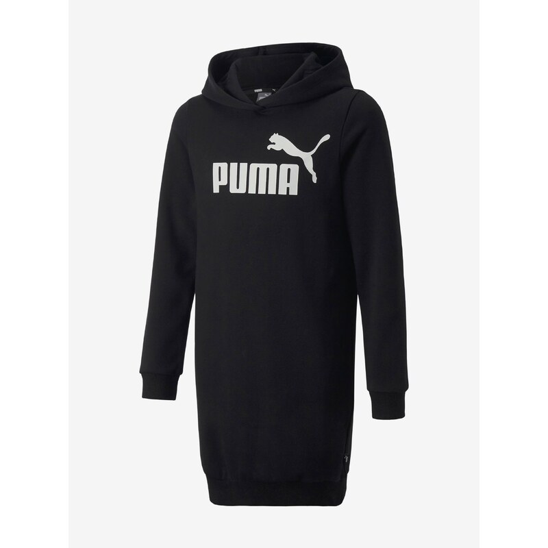 Černé holčičí mikinové šaty Puma ESS - Holky