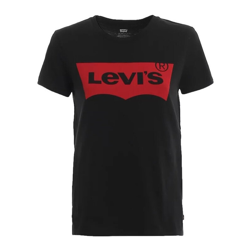 LEVI'S THE PERFECT LARGE BATWING TEE Černá