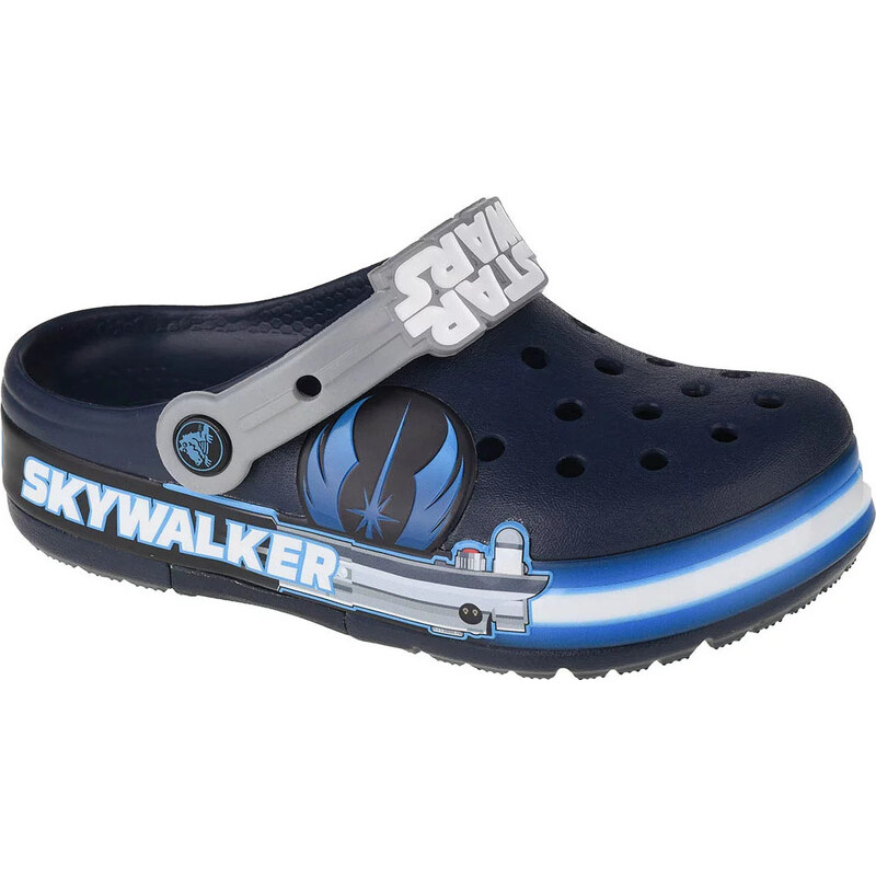 MODRÉ CHLAPECKÉ NAZOUVÁKY CROCS FUN LAB LUKE SKYWALKER LIGHTS K CLOG Tmavě modrá