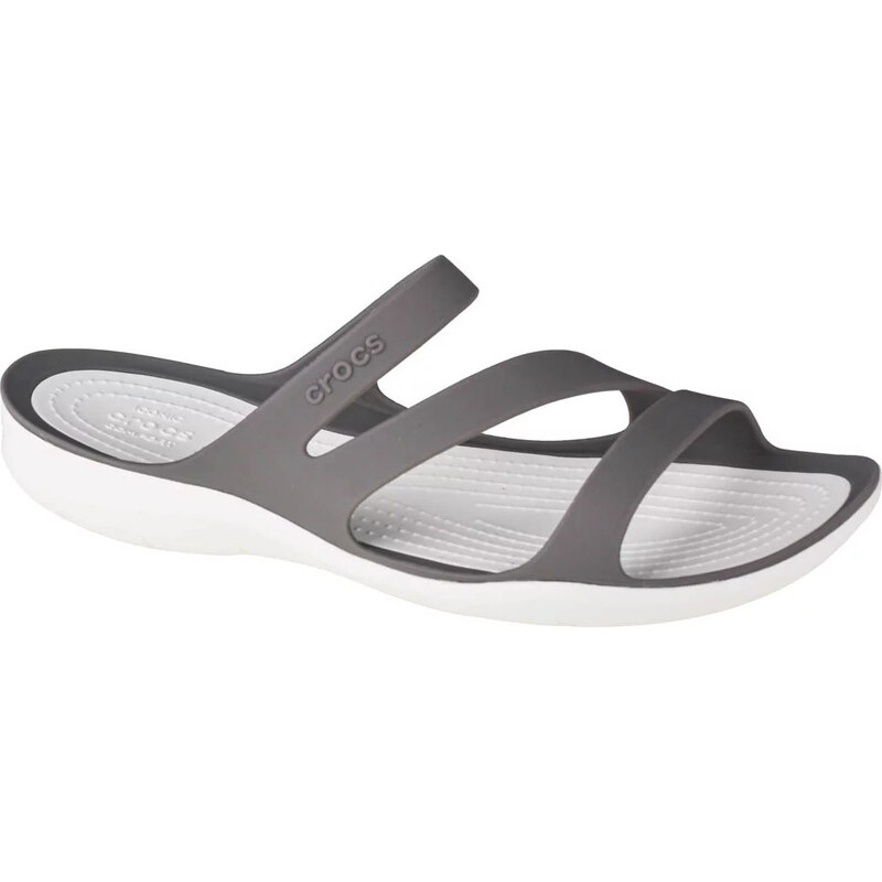 Šedé dámské nazouváky Crocs W Swiftwater Sandals Šedá 85880335