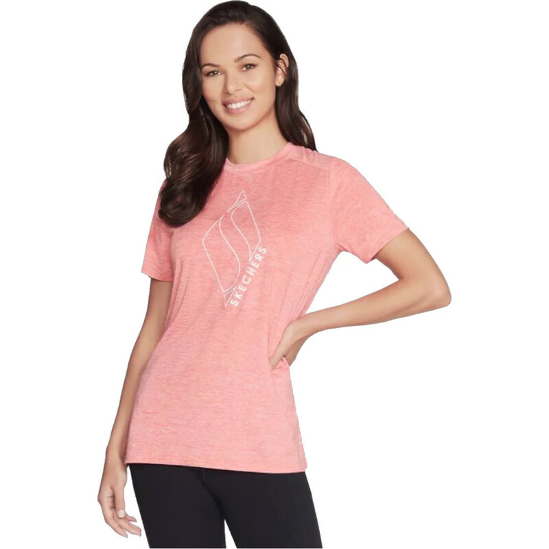 Meruňkové tričko Skechers Diamond Blissful Tee Meruňková 69100912