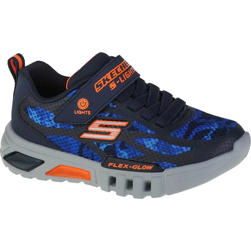 TMAVĚ MODRÉ SVÍTÍCÍ TENISKY SKECHERS FLEX-GLOW RONDLER Tmavě modrá