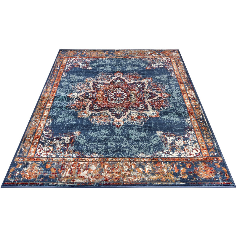 Hanse Home Collection koberce Kusový koberec Luxor 105637 Maderno Blue Multicolor - 57x90 cm