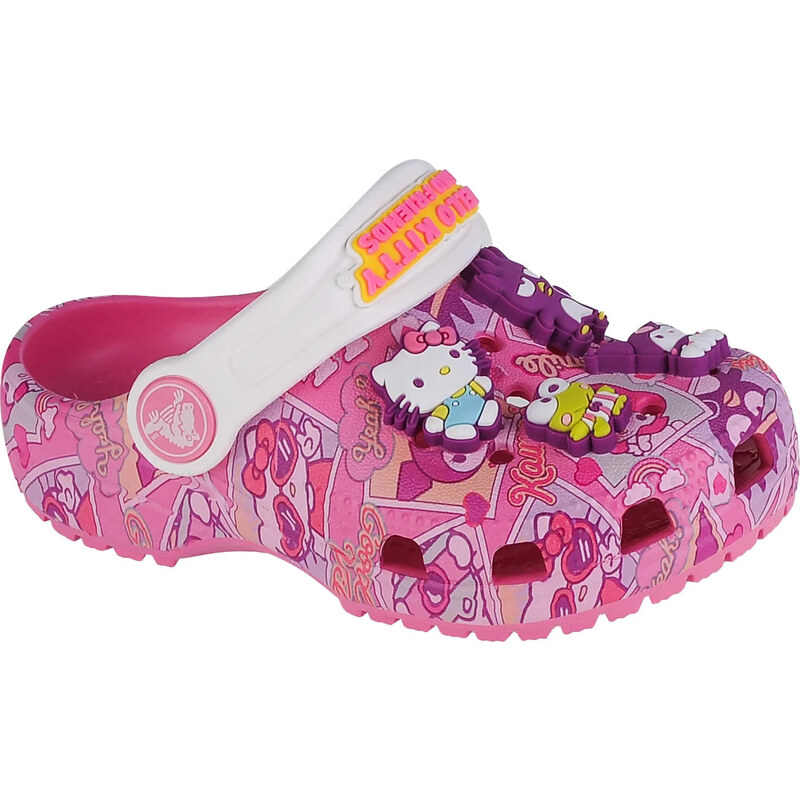 RŮŽOVÉ DÍVČÍ TENISKY CROCS HELLO KITTY AND FRIENDS CLASSIC CLOG Tmavě růžová