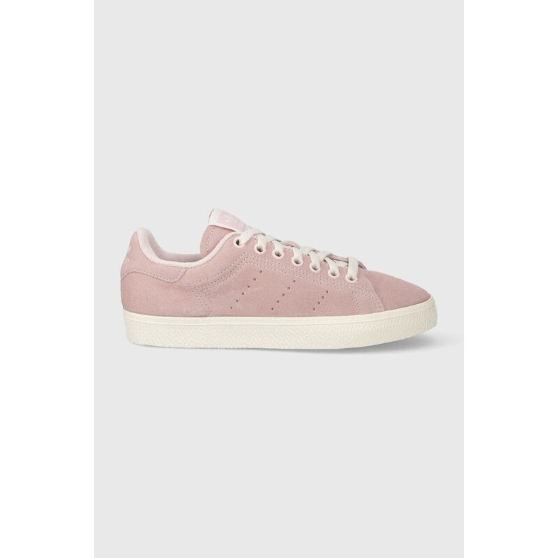 Kožené sneakers boty adidas Originals Stan Smith CS růžová barva, IG0345