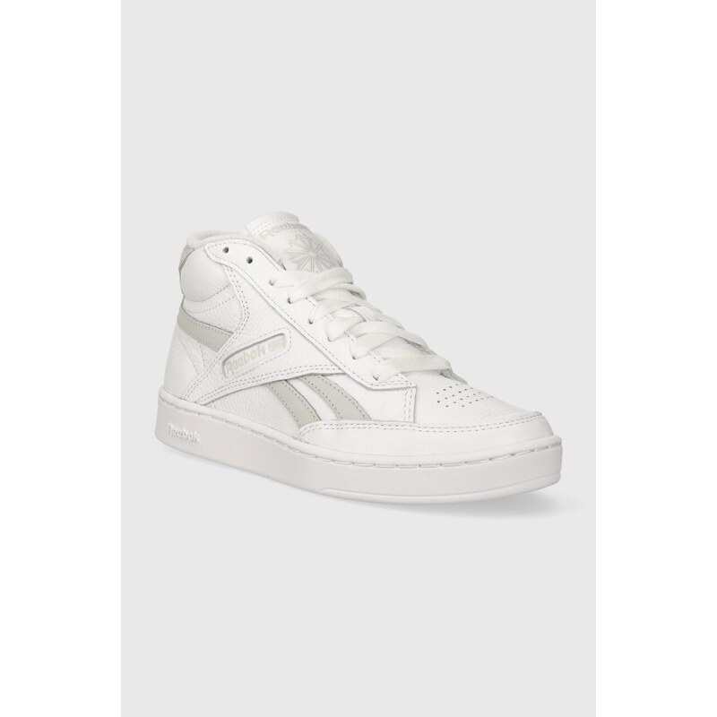 Kožené sneakers boty Reebok bílá barva