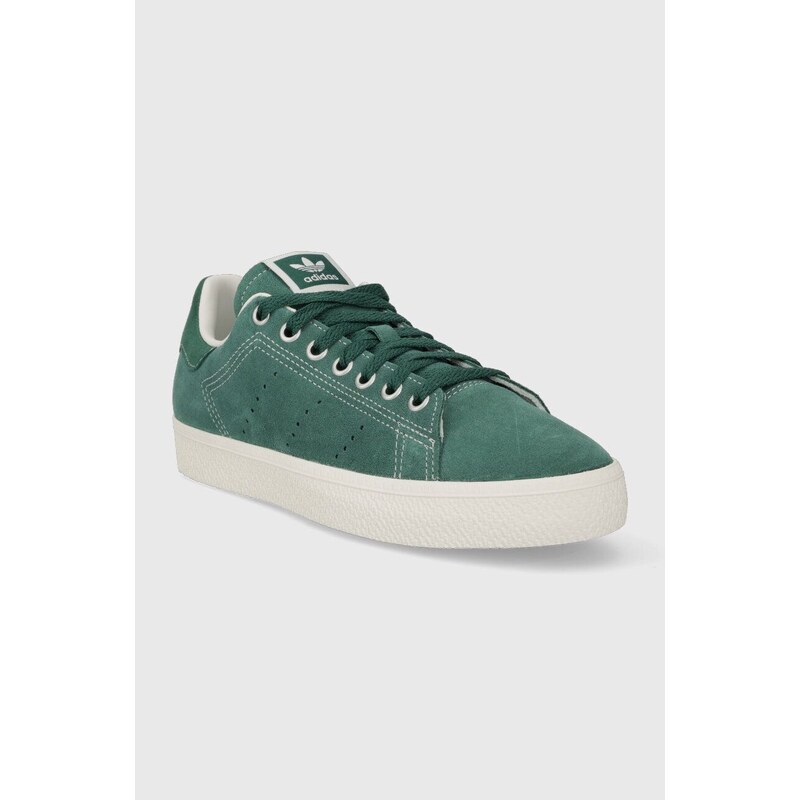 Semišové sneakers boty adidas Originals Stan Smith CS zelená barva, ID2045  - GLAMI.cz