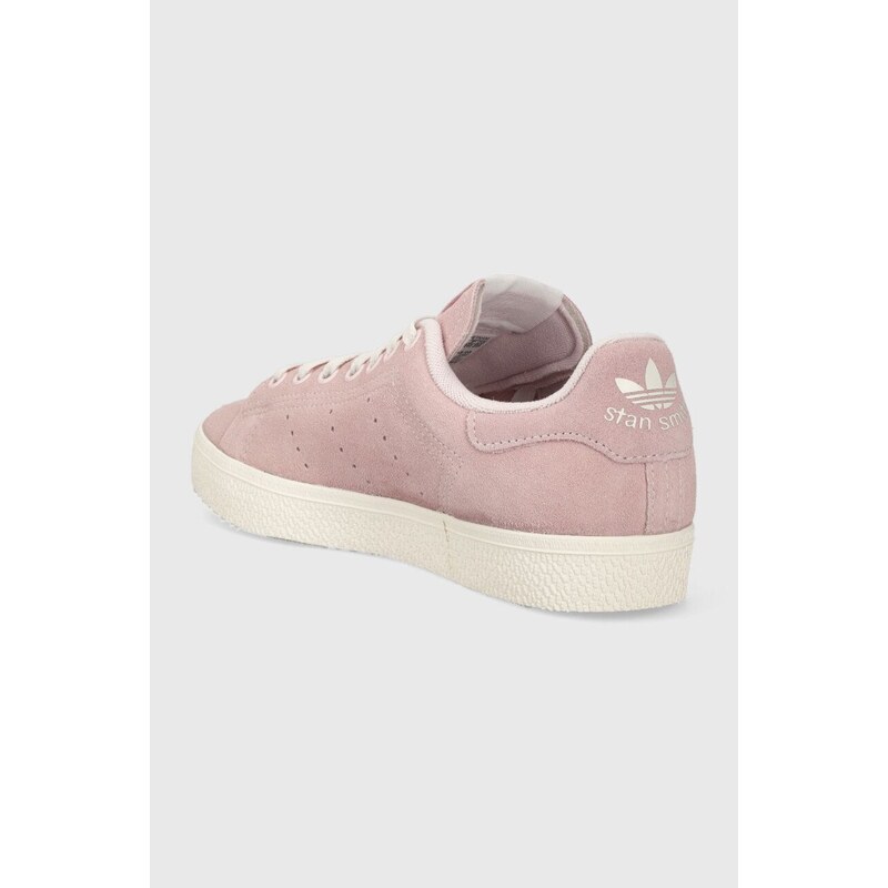 Kožené sneakers boty adidas Originals Stan Smith CS růžová barva, IG0345