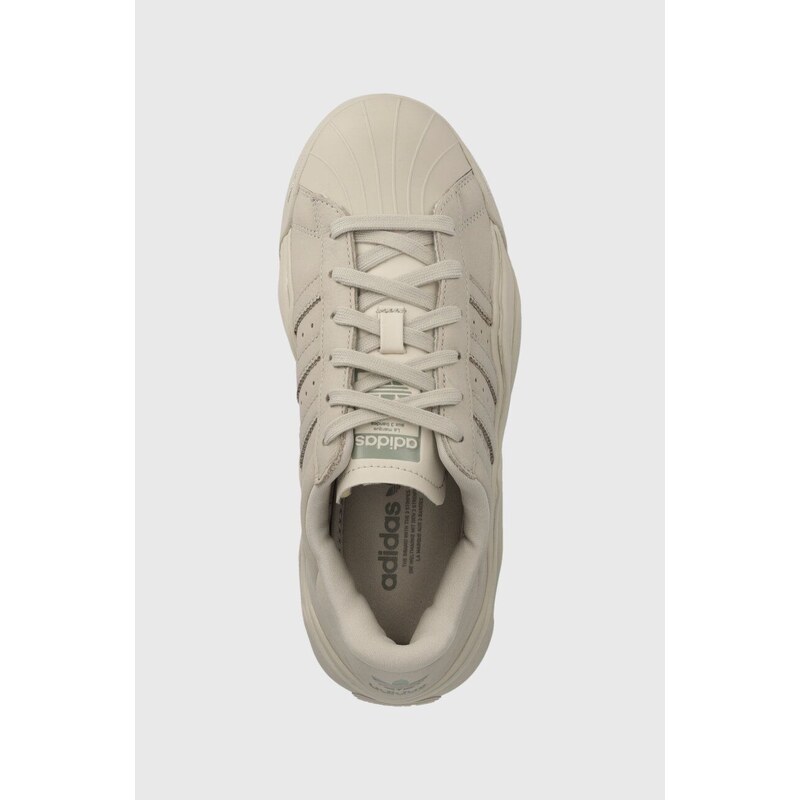 Kožené sneakers boty adidas Originals SUPERSTAR MILLENCON béžová barva, IF7690