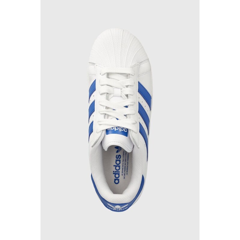 Kožené sneakers boty adidas Originals SUPERSTAR XLG bílá barva, IF8068