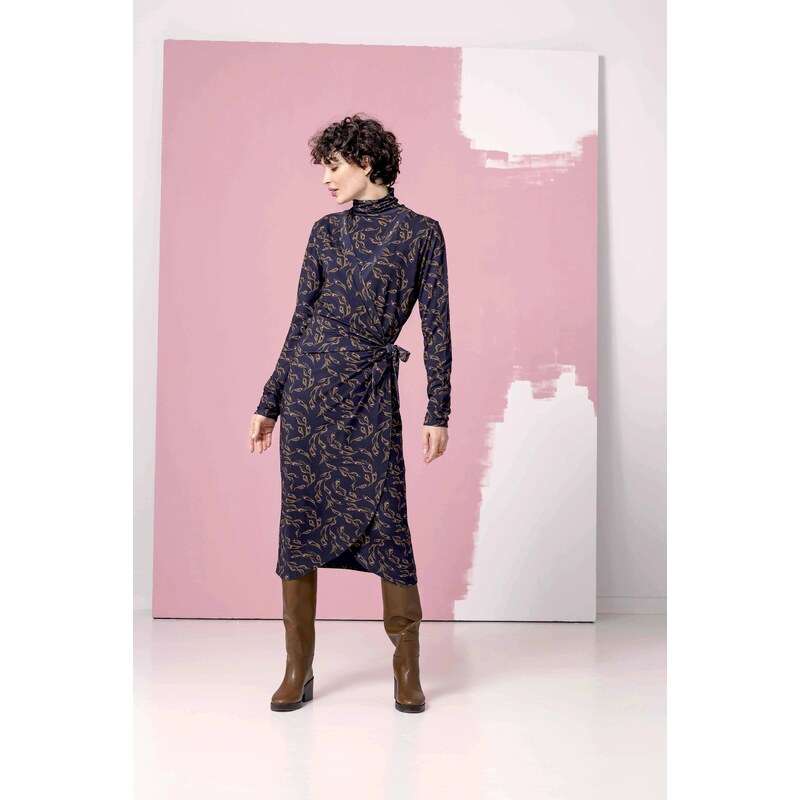 Zilch 32EVI40.281P Dámské šaty 001205 - Leaves Navy mix barev 85058200