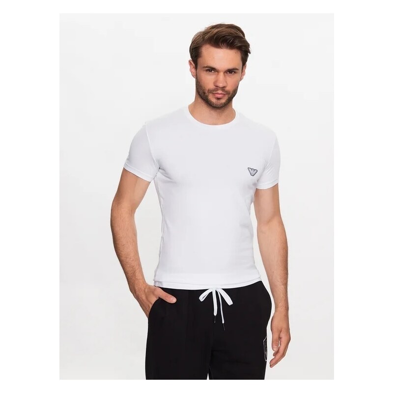 Emporio Armani pánské tričko - bílé Barva: Bílá, Velikost: L