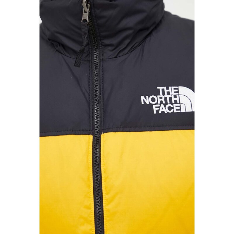 Péřová vesta The North Face žlutá barva