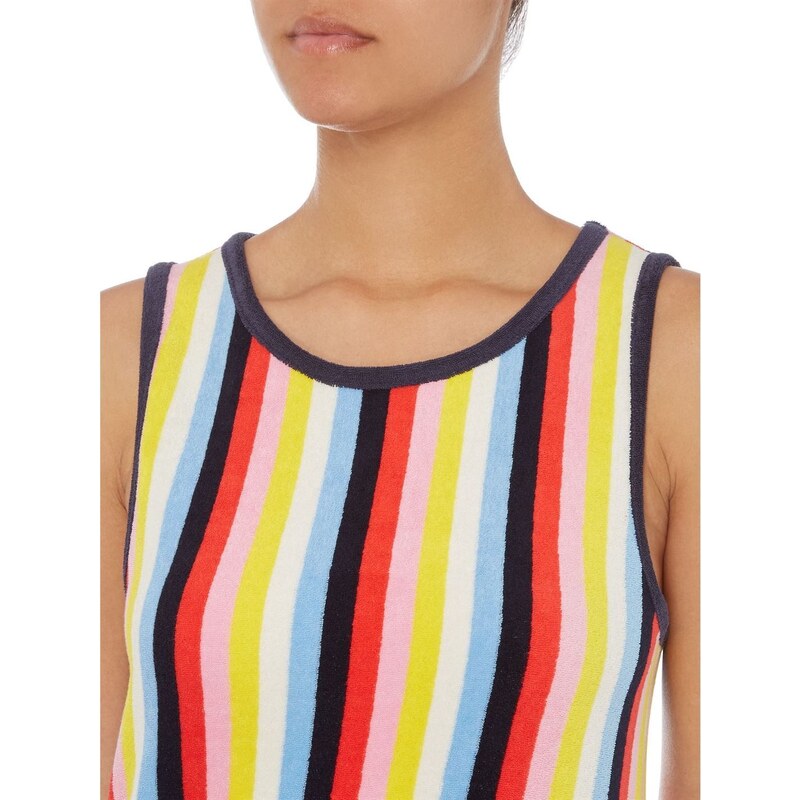 Juicy Couture Sleeveless Microterry Striped Tank