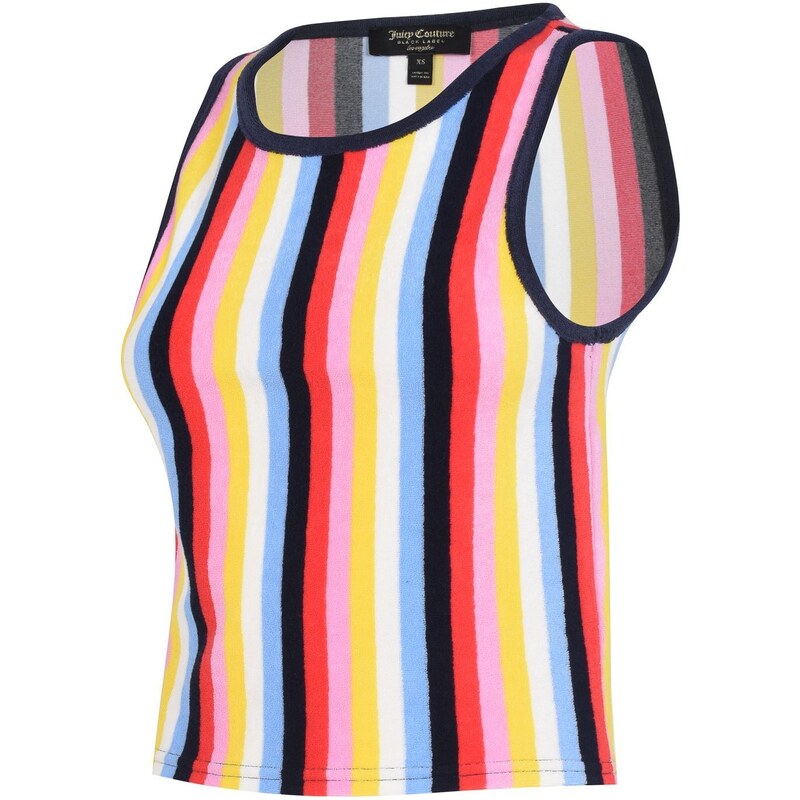 Juicy Couture Sleeveless Microterry Striped Tank