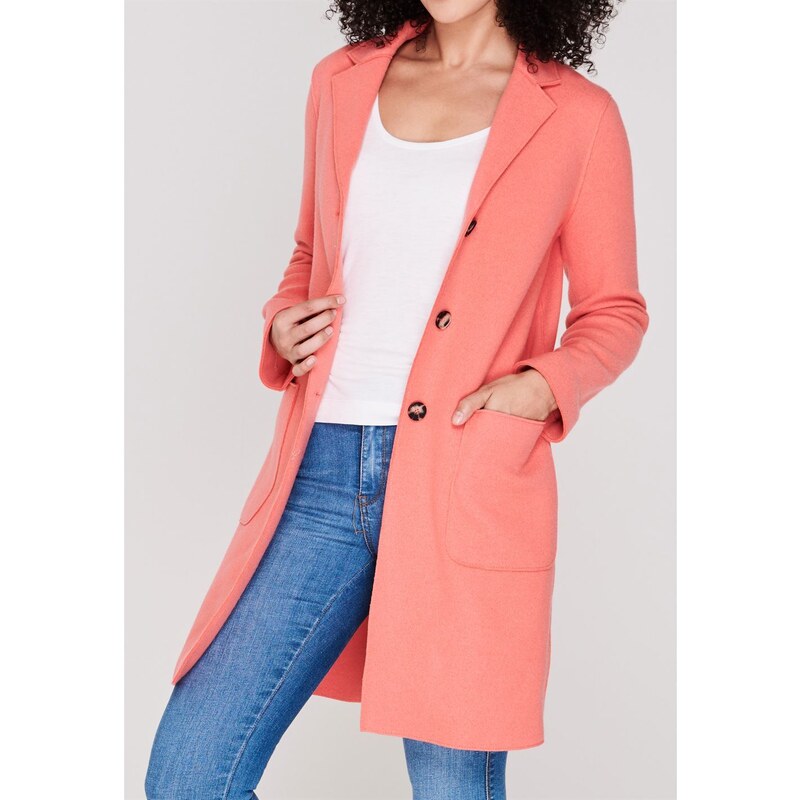 Set Womens Button Coat