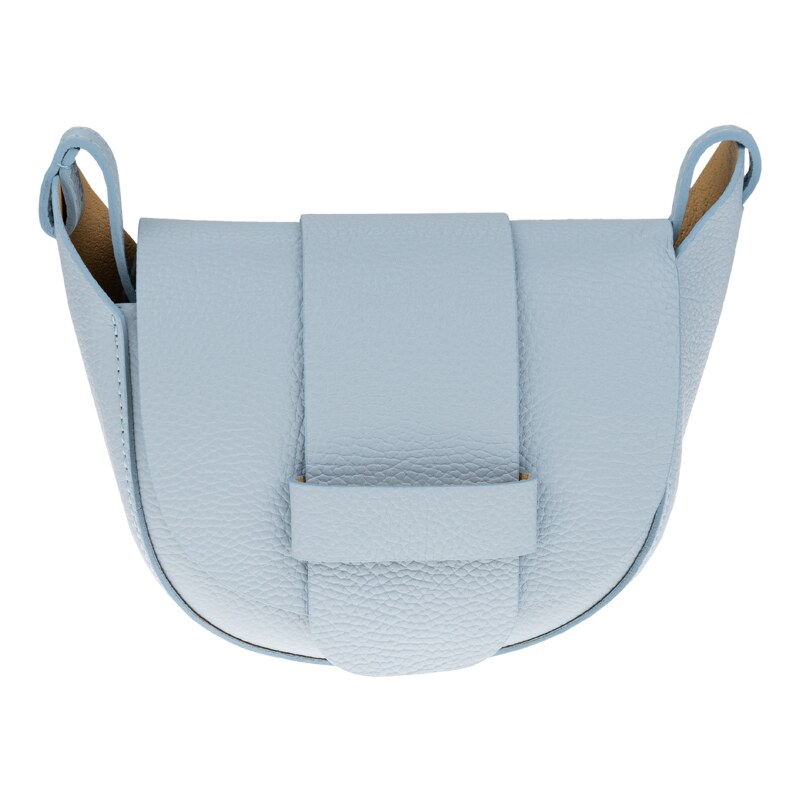 Modrá kožená italská crossbody kabelka Roberta Celeste