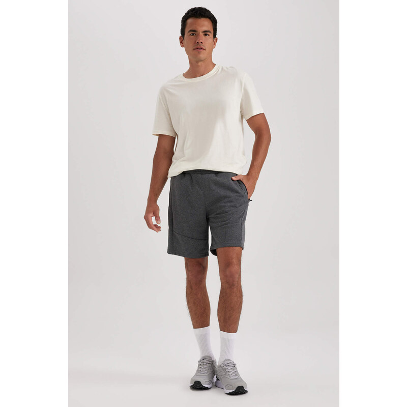 DEFACTO Slim Fit Pique Super Skinny Hem Short