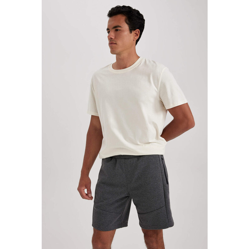 DEFACTO Slim Fit Pique Super Skinny Hem Short