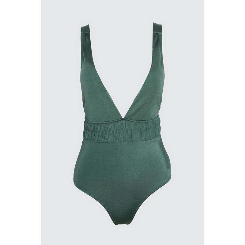 Trendyol Deep V-Neck Swimsuit