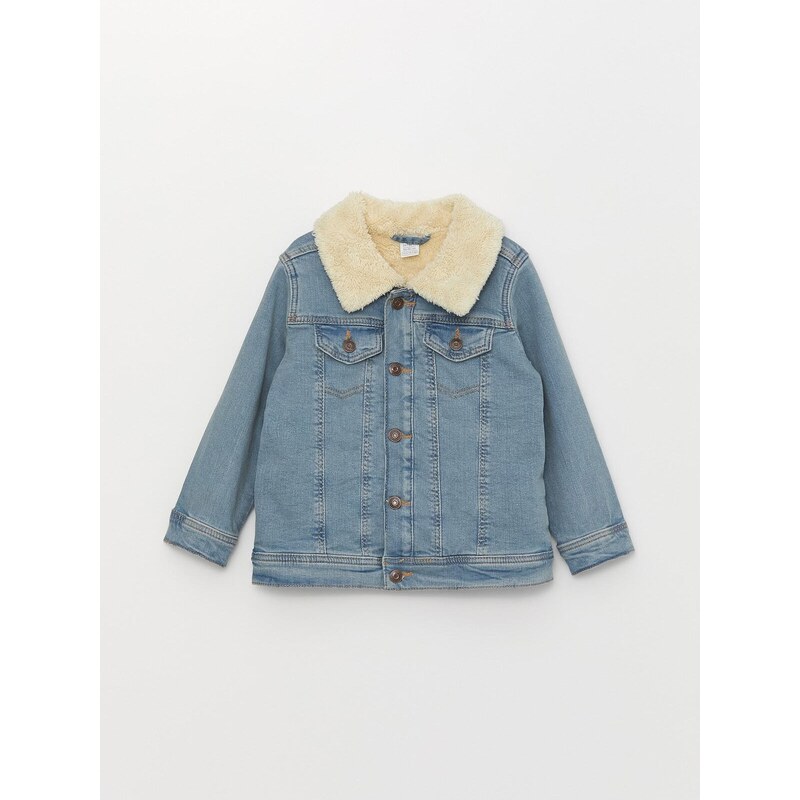 LC Waikiki Shirt Collar Jean Jacket for Baby Boy