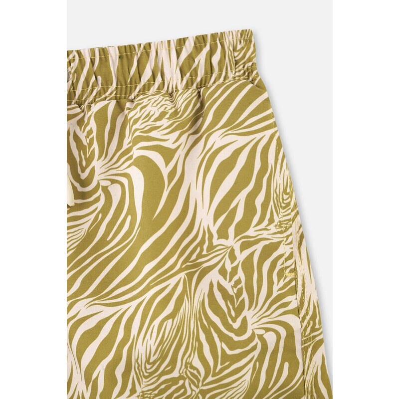 Dagi Green Zebra Print Shorts
