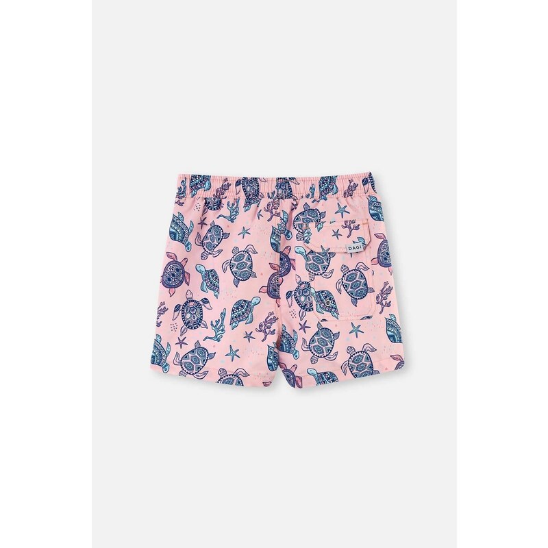 Dagi Pink Boy's Caretta Patterned Swim Shorts