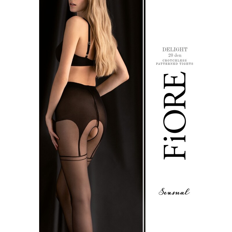 Fiore vzorované silonky Delight 20 Den - sexy