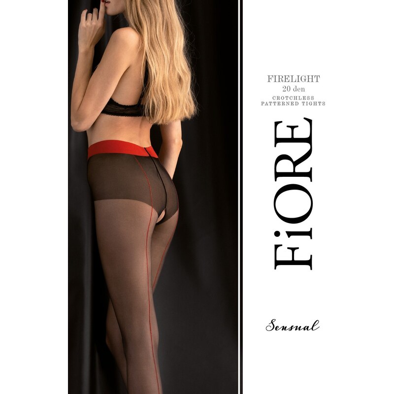 Fiore vzorované silonky Firelight 20 Den - sexy