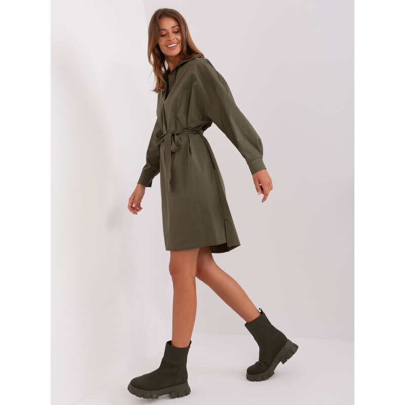 ZULUNA Dress-CHA-SK-9010.70-khaki
