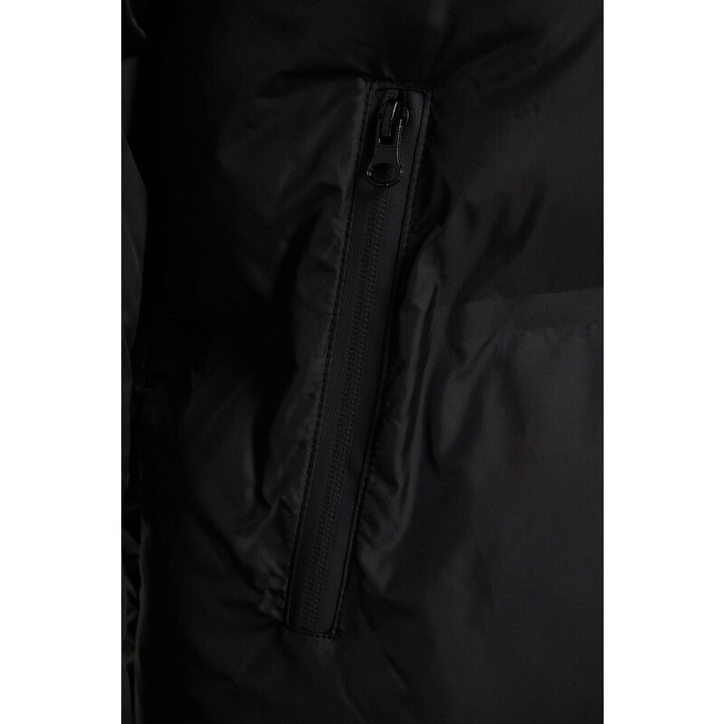 Trendyol Black Hooded Water Repellent Long Puffer Jacket