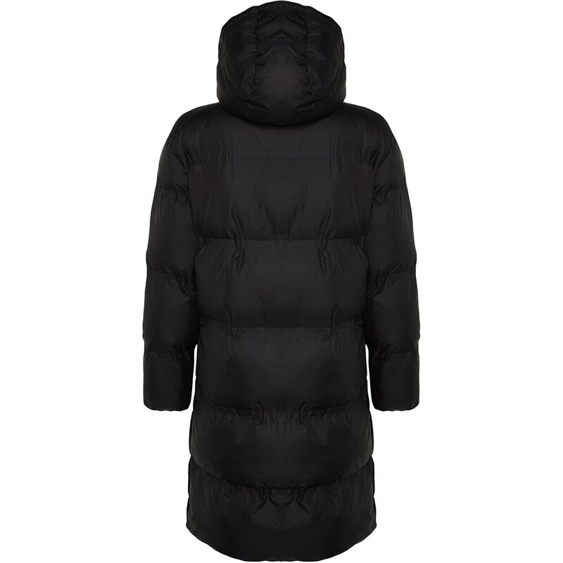 Trendyol Black Hooded Water Repellent Long Puffer Jacket