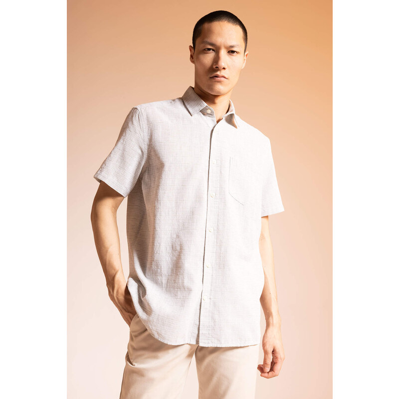 DEFACTO Regular Fit Polo Neck Short Sleeve Shirt