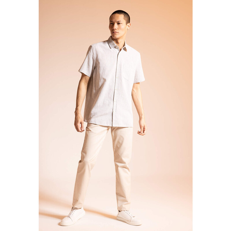 DEFACTO Regular Fit Polo Neck Short Sleeve Shirt