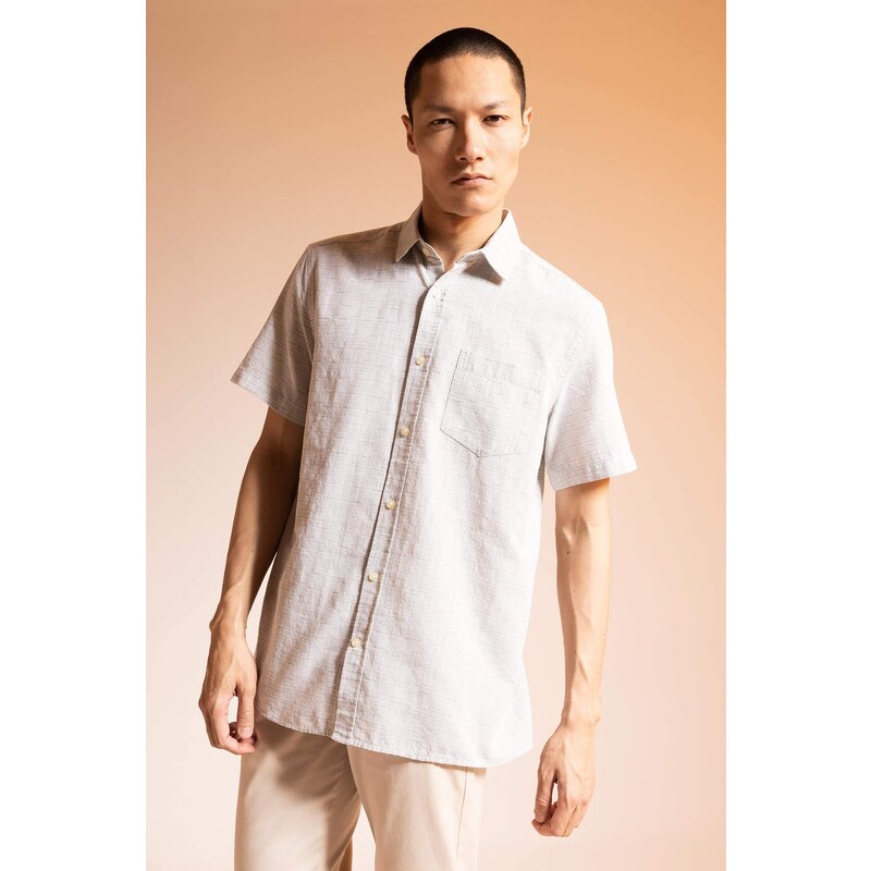 DEFACTO Regular Fit Polo Neck Short Sleeve Shirt