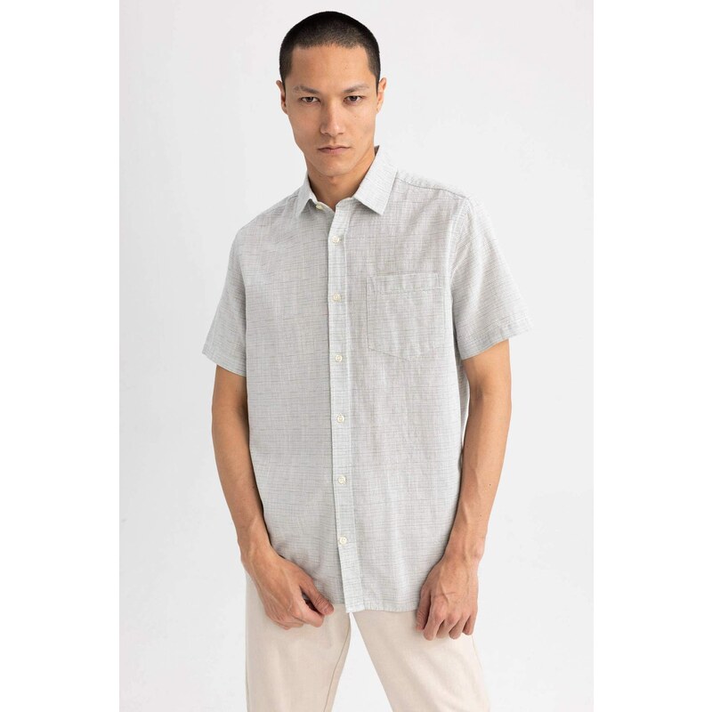 DEFACTO Regular Fit Polo Neck Short Sleeve Shirt