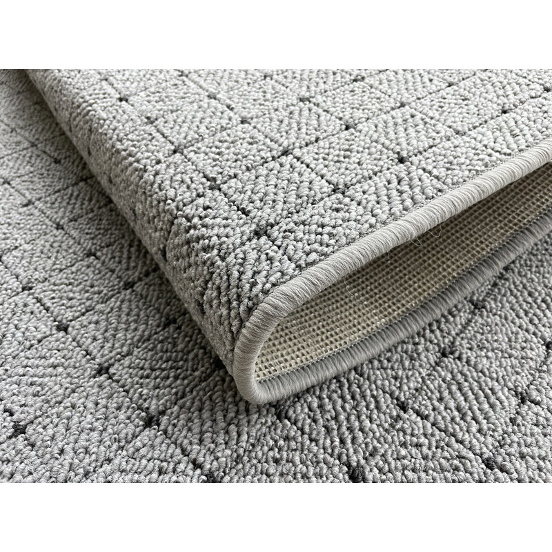Vopi koberce Kusový koberec Udinese šedý kytka - 120x120 kytka cm