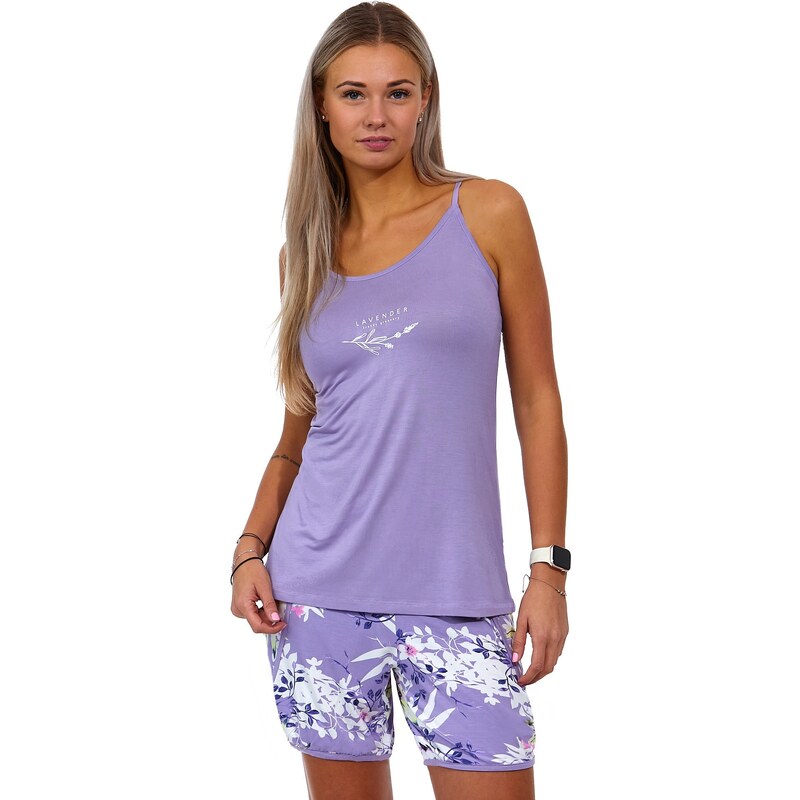 Naspani Fialové jemné pyžamo pro ženy LAVENDER big 1D1244
