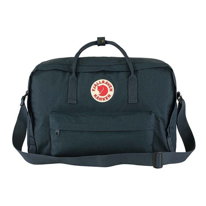 Batoh Fjallraven Kanken Weekender tmavomodrá barva, velký, hladký, F23802