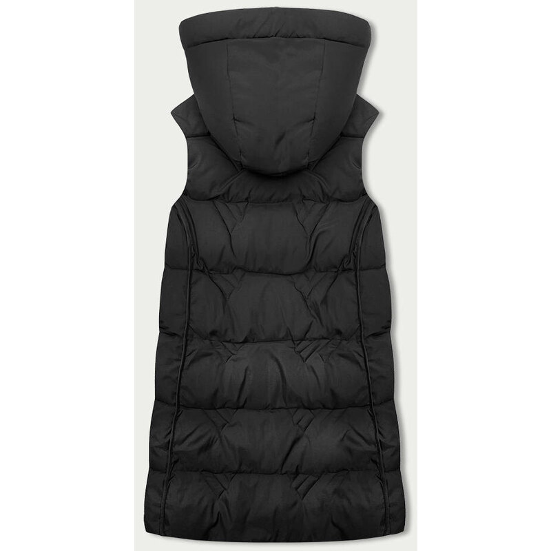 Černá dámská vesta s kapucí model 18851543 - SWEST