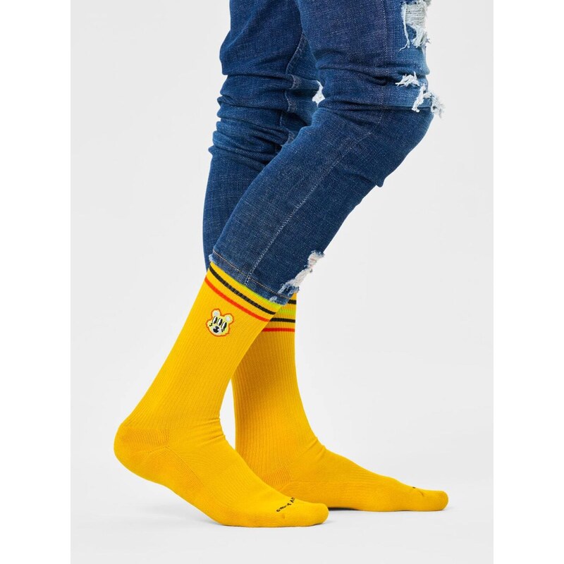 Happy Socks Bear With Me Crew (yellow)žlutá