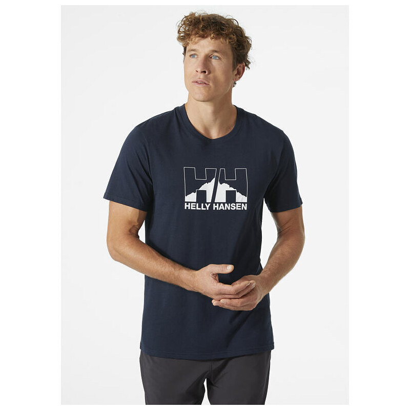 Pánské triko HELLY HANSEN NORD GRAPHIC T-SHIRT 597 NAVY