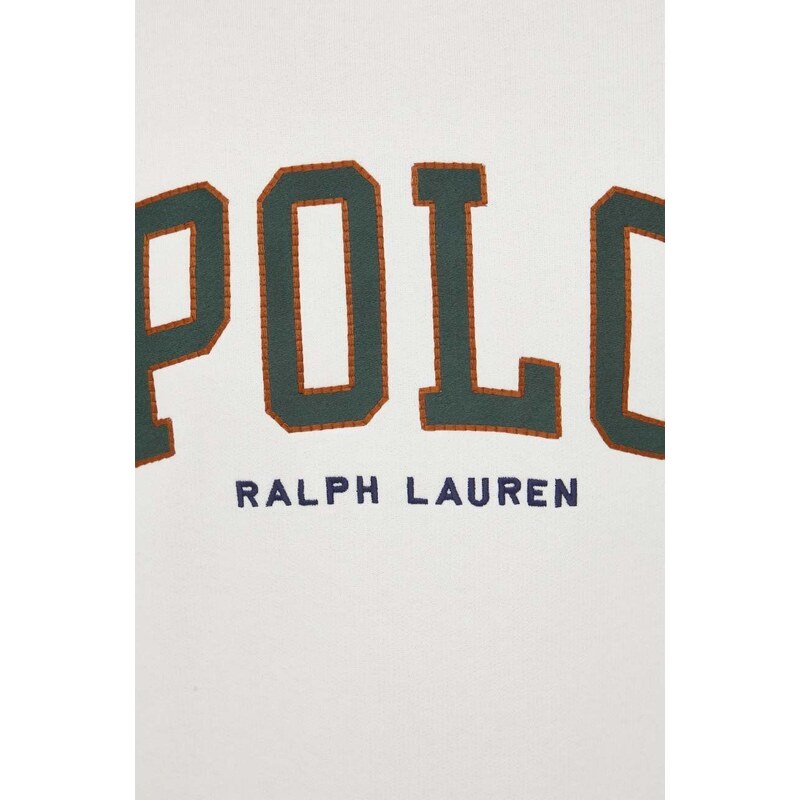 Mikina Polo Ralph Lauren pánská, béžová barva, s aplikací